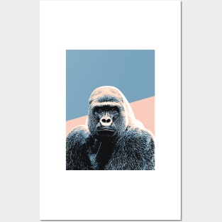 Retro Gorilla Art Posters and Art